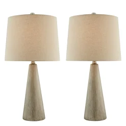 Set of Two Ceramic Base Table Lamps - 24 1/4