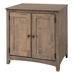 Shaker Home Office Solid Wood Two Door Storage Cabinet - 28.5"W