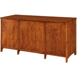 Shaker Home Office Solid Wood Double Pedestal Desk - 57.75