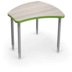 Shapes Height Adjustable Desk with Colored Edge Banding - 30