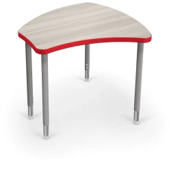 Shapes Height Adjustable Desk with Colored Edge Banding - 30