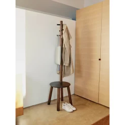 Signature Accents 6-Hook Coatrack and Stool