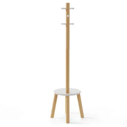 Signature Accents 6-Hook Coatrack and Stool