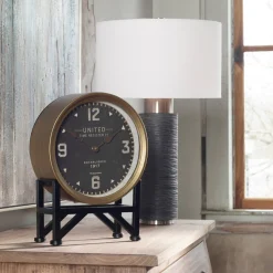Signature Accents Industrial Table Clock