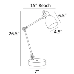 Signature Accents Two Shaft Desk Lamp