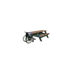 Single ADA Accessible Recycled Plastic Picnic Table