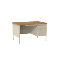 Single Pedestal Teacher Desk - 48