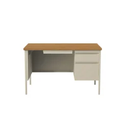 Single Pedestal Teacher Desk - 48