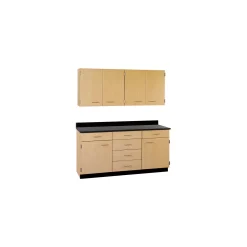 Six Drawer, Six Door Wall and Base Cabinet Set - 60"W
