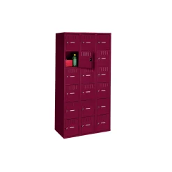 Six Tier Box Locker Set - Three Wide