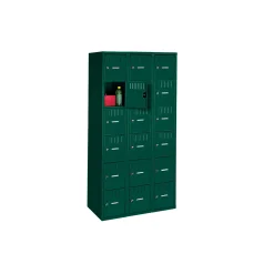 Six Tier Box Locker Set - Three Wide