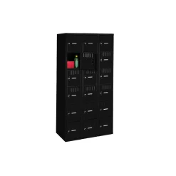 Six Tier Box Locker Set - Three Wide