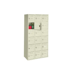 Six Tier Box Locker Set - Three Wide