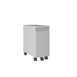Slim Hidden Drawer Mobile Pedestal - 10"W
