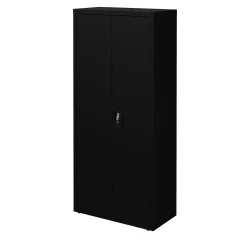 Slim Metal Storage Cabinet with Locking Doors - 30