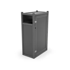Slim Trash Receptacle with Door