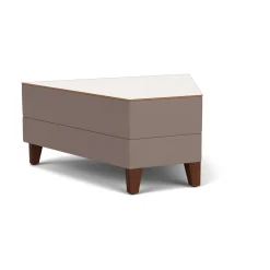 Social 45 Degree Wedge Table in Standard Upholstery