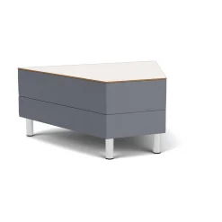 Social 45 Degree Wedge Table in Standard Upholstery