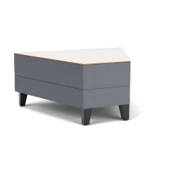 Social 45 Degree Wedge Table in Standard Upholstery