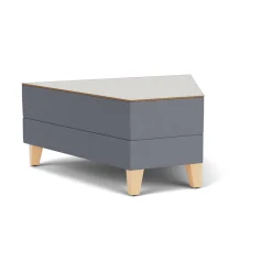 Social 45 Degree Wedge Table in Standard Upholstery