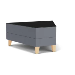 Social 45 Degree Wedge Table in Standard Upholstery