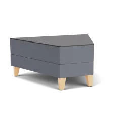 Social 45 Degree Wedge Table in Standard Upholstery