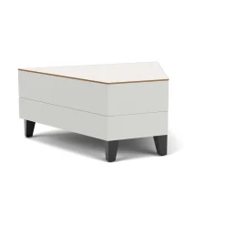 Social 45 Degree Wedge Table in Standard Upholstery