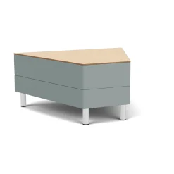 Social 45 Degree Wedge Table in Standard Upholstery