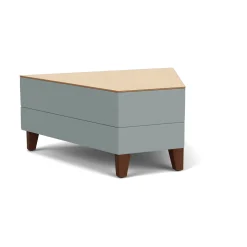 Social 45 Degree Wedge Table in Standard Upholstery
