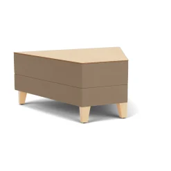 Social 45 Degree Wedge Table in Standard Upholstery