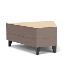 Social 45 Degree Wedge Table in Standard Upholstery