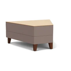Social 45 Degree Wedge Table in Standard Upholstery