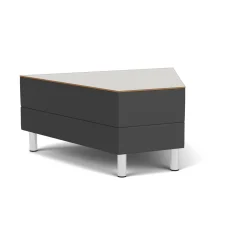 Social 45 Degree Wedge Table in Standard Upholstery