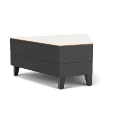 Social 45 Degree Wedge Table in Standard Upholstery