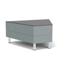 Social 45 Degree Wedge Table in Standard Upholstery