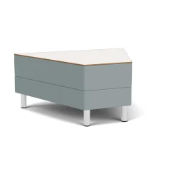 Social 45 Degree Wedge Table in Standard Upholstery