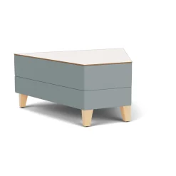 Social 45 Degree Wedge Table in Standard Upholstery