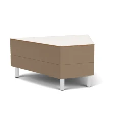 Social 45 Degree Wedge Table in Standard Upholstery