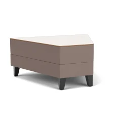 Social 45 Degree Wedge Table in Standard Upholstery