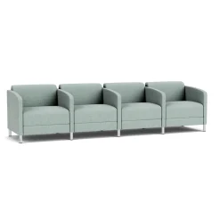 Social 4 Seats With Center Arms in Premium Upholstery