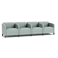 Social 4 Seats With Center Arms in Premium Upholstery