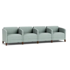 Social 4 Seats With Center Arms in Premium Upholstery