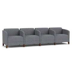 Social 4 Seats With Center Arms in Premium Upholstery