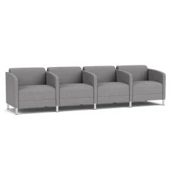 Social 4 Seats With Center Arms in Premium Upholstery