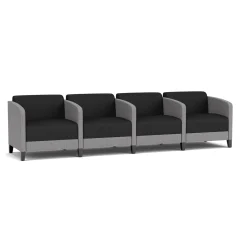 Social 4 Seats With Center Arms in Premium Upholstery