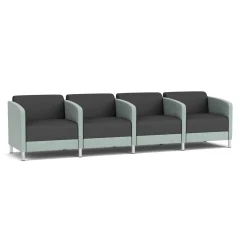 Social 4 Seats With Center Arms in Premium Upholstery