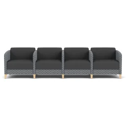 Social 4 Seats With Center Arms in Premium Upholstery
