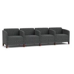 Social 4 Seats With Center Arms in Premium Upholstery