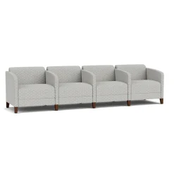Social 4 Seats With Center Arms in Premium Upholstery