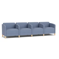 Social 4 Seats With Center Arms in Premium Upholstery